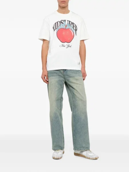 Tricou Kidsuper cu imagine alb