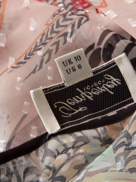 Макси рокля Temperley London на цветя с принт с дантела