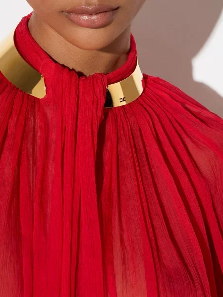 Блуза Elisabetta Franchi червона