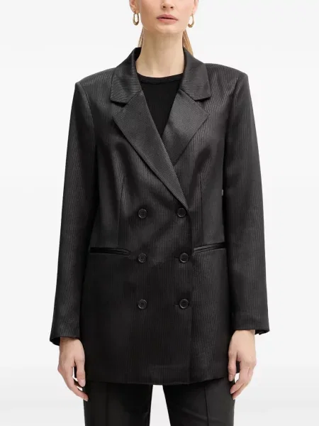 Top Guess cu două rânduri de nasturi negru