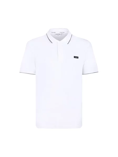 Koszulka polo Calvin Klein z logo biała