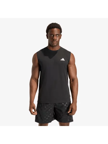 Sală de gimnastică tricou Adidas Performance fără mâneci negru