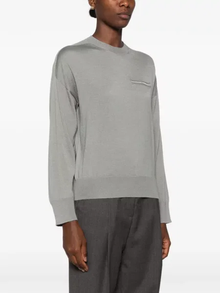 Lung tricou Peserico gri