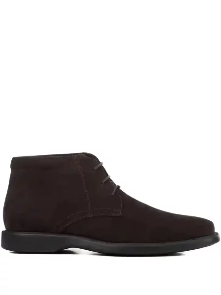Botine Geox cu șireturi din dantelă maro