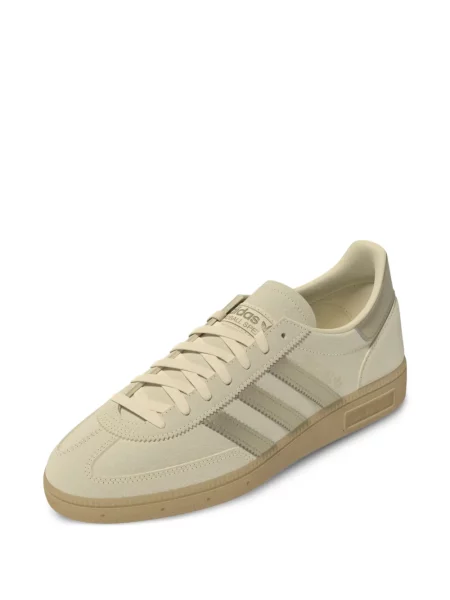 Lung pantaloni scurți Adidas din piele cu buline maro
