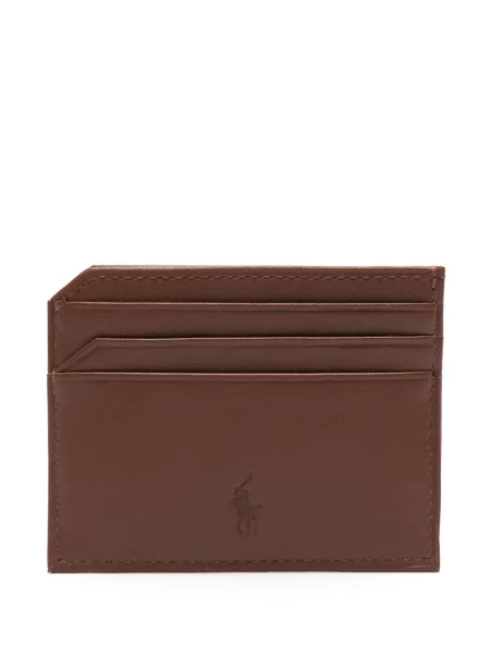 Portofel Polo Ralph Lauren din poplin cu imagine în carouri albastru
