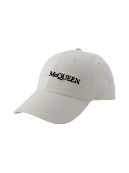 Czapka z daszkiem Alexander Mcqueen biała