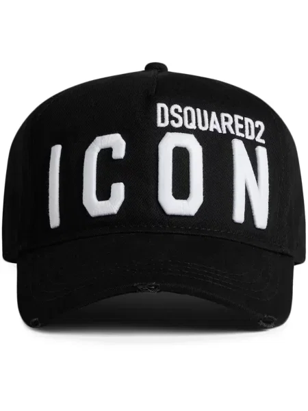 Căciulă Dsquared2 cu broderie negru