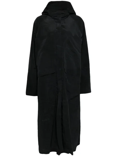 Poddany recyklingowi parka Goen.j z kapturem czarna