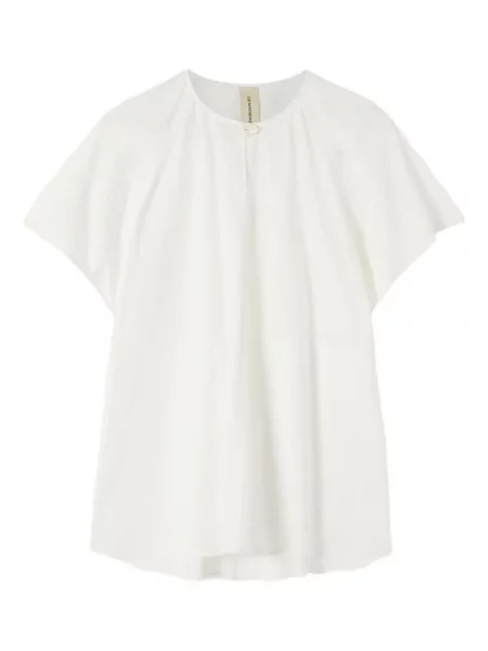 Bluzka Lee Mathews z kieszeniami na rękawach biała