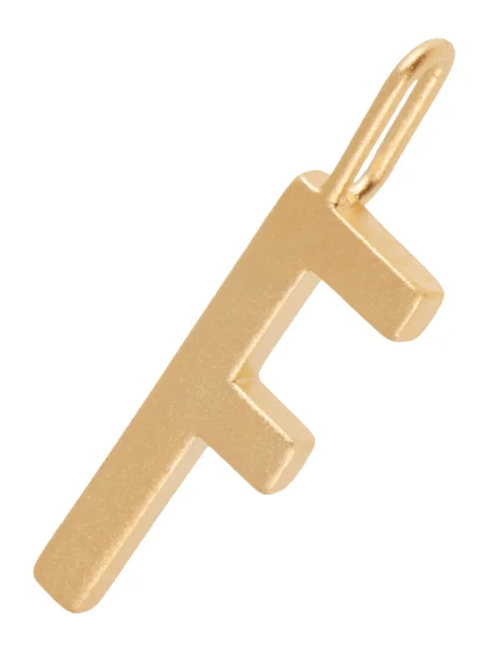 Strieborný pozlátený prívesok Design Letters
