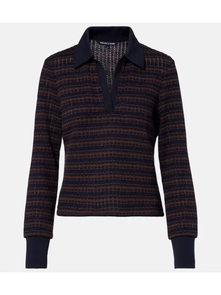 Pulover Veronica Beard cu dungi albastru