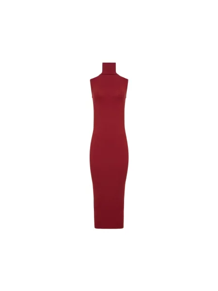Sukienka midi Wolford z wełny merino czerwona