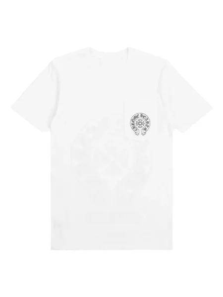 Tričko Chrome Hearts se srdcovým vzorem bílé