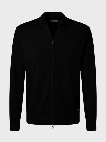 Шерстяной кардиган Pierre Cardin черный