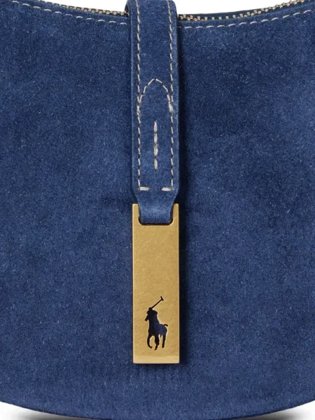 Chiloți Polo Ralph Lauren din țesătură twill cu autograf cu glugă albastru