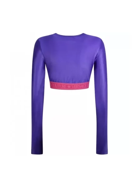 Top Versace Jeans Couture fioletowy
