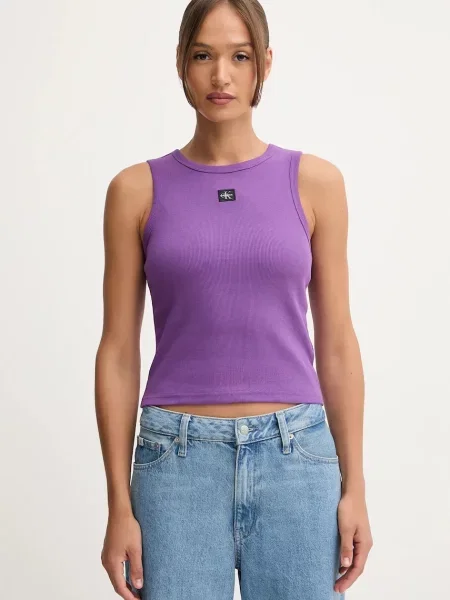 Топ Calvin Klein Jeans бяло