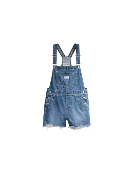 Krótki krótki kombinezon Levi's retro niebieski
