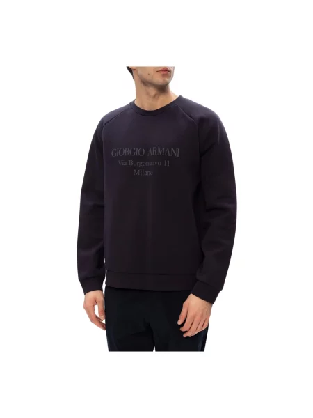 Bluza Giorgio Armani z logo szara