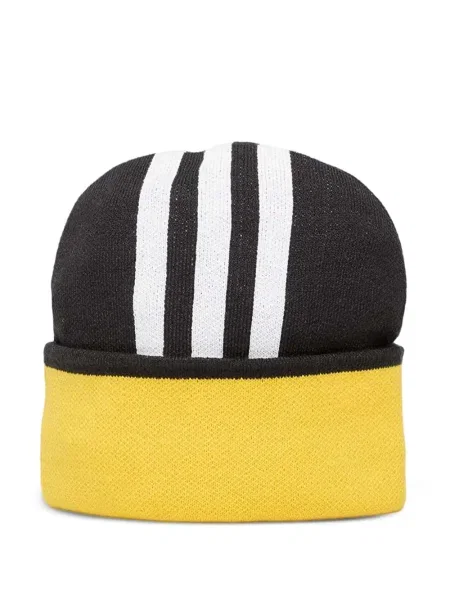 Pălărie Adidas cu dungi cu platformă din jerseu alb