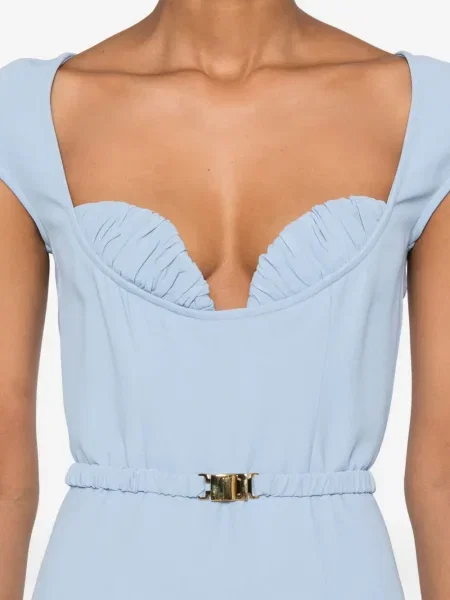 Rochie maxi Rowen Rose de costum albastru