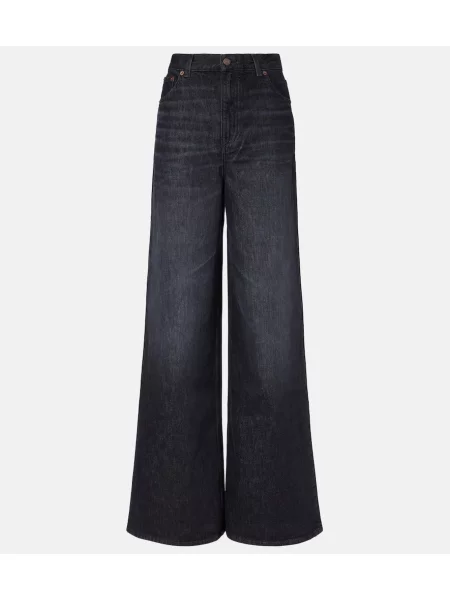 Blugi Chloé cu talie înaltă negru