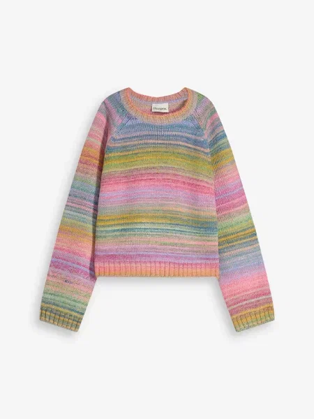 Sweter z grubej dzianiny różowy