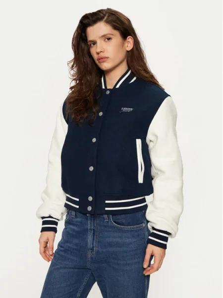 Tommy Jeans Bundy bomber Tmavomodrá