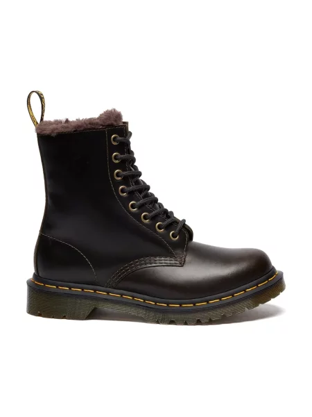Кожени кубинки Dr. Martens Serena кафяво