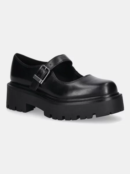 Kožené polobotky Aldo ARIGON na platformě černá