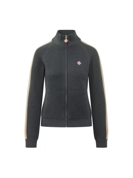 Lniany sweter Casablanca do biegania niebieski