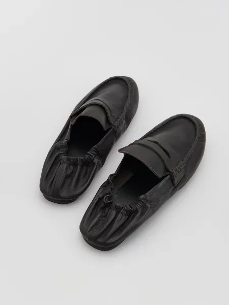 Кожаные лоферы Reserved коричневые