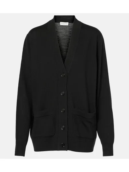 Cardigan Dries Van Noten de lână negru