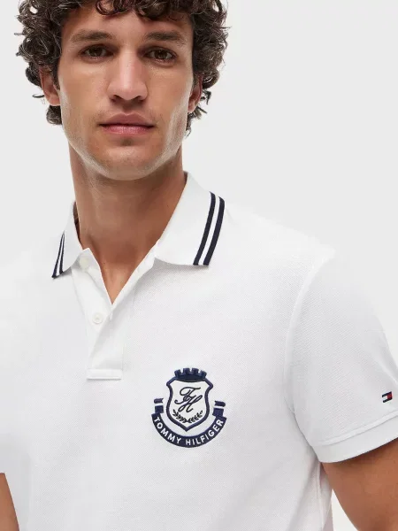 Поло Tommy Hilfiger белое