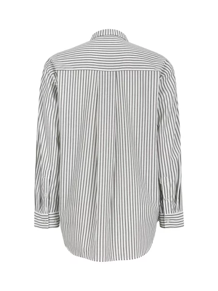 Soft Rebels Tricou SRVeronica gri închis alb