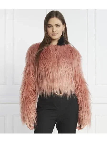 Blană palton de blană Pinko roz