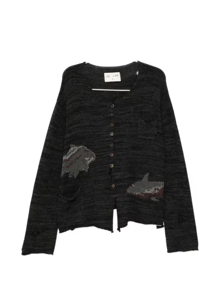 Grafic cardigan Gg In Red roșu