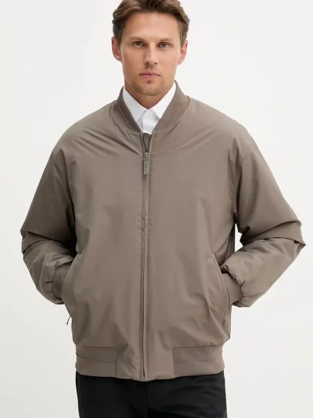 Calvin Klein kurtka bomber przejściowa brązowy