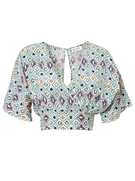 Influencer Halenka žlutá / mátová / pink černá