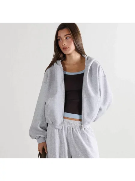 Худи Cropp серое