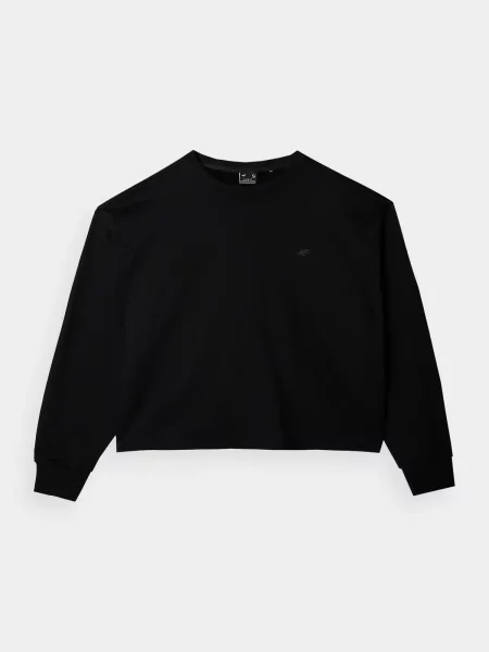4F bluza dresowa luźny krój M czarna