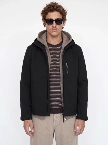 JACK & JONES Geacă de primăvară-toamnă JCOLEGACY' negru
