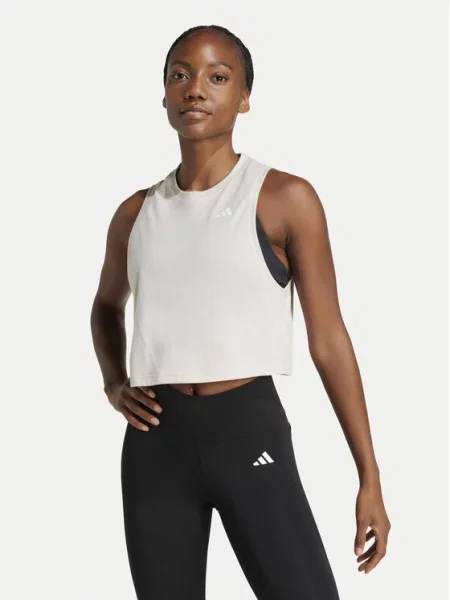 Adidas Športna majica Train Essentials Boxy Workout bež