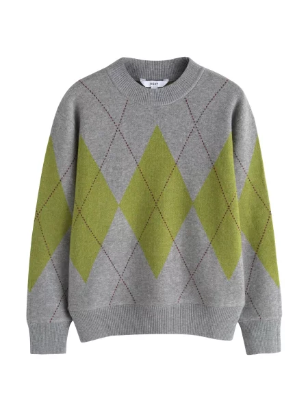 Next Pulover / verde gri