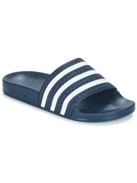 ADIDAS ORIGINALS Nizki natikači Adilette mornarska / bela modra