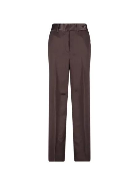Pantaloni Kiton de mătase maro