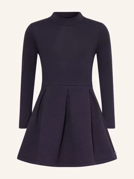 Petit Bateau Šaty Z Kombinace Materiálů tmavě modrá