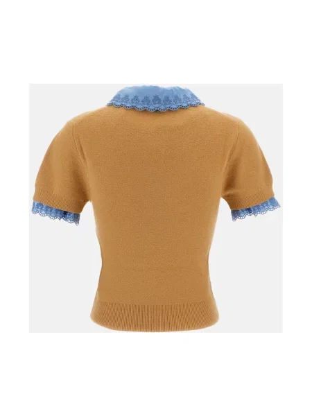 Sweter Rabanne wełniany beżowy
