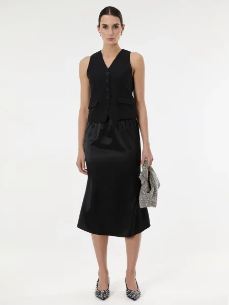 Fustă midi Orsay negru